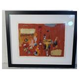 Signed painting on paper