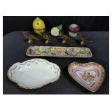 Group of miscellaneous porcelain 3 Limoges pieces