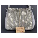 Sharif handbag hand -woven genuine leather. Like