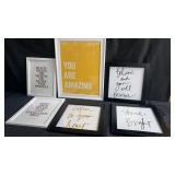 Group of framed prints