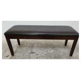 Upholstered nagahide bench