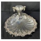 Crescent dining, silver plated, shell shaped