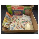 Box of vintage stamps