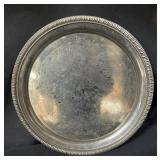 Silver Plated 12" Round Serving Tray Platter