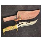 Pakistani dagger with leather sheath