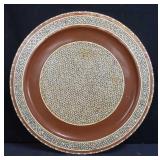 Decorative inlaid wall plate