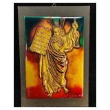 Jerusalem Judaica Moses Ten Commandments vintage