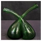 Hand blown glass vinegar & oil condiment