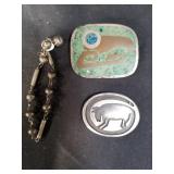 Group of Sterling pendants and small bracelet