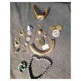 Group of costume jewelry and miscellaneous