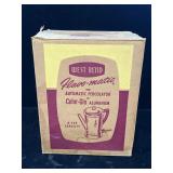 Vintage new old stock west bend percolator