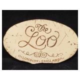 The Loo London England Pisano composite wall decor