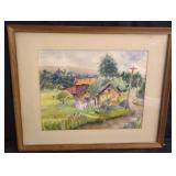 B. Kathe original watercolor of country