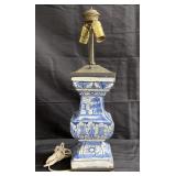 Vintage ceramic hand-painted lamp