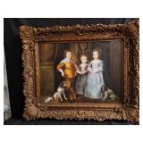 Gilt  framed oil on canvas