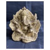 Brass Ganesh sculpture