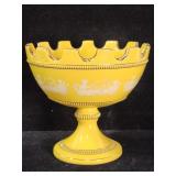 Florentine made in Italy vintage yellow ceramic