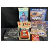 Board games, puzzles in box lot