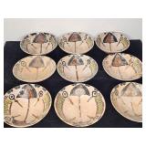 Matching set 14thc style handmade Islamic bowls