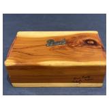 Vintage JB  Deere cedar raft cedar chest box .