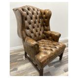 Vintage Schafer Bros. Chesterfield tufted leather