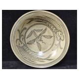 Old Oriental handmade fish bowl