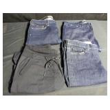 Group of 3 pairs of jeans, & 1 other, size 32