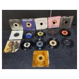 Group of 16 45s vinyl records, the Jackson