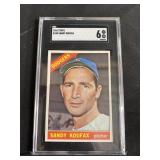 Sandy Koufax Baseball Card #100 Graded
