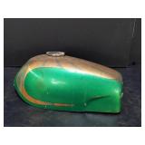 Green Motorcycle gas tank