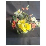 Asian glass floral tree 9" x 11"