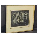 "Cezanne"    is a signed  nude. lithograph