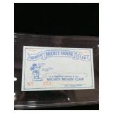 Vintage Mickey Mouse Club membership