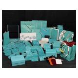 Group of Tiffany & Co. (empty) box, bags & felt
