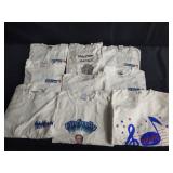 Group of white t-shirts, box lot