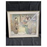 Signed Ellen Gunn Oil on Canvas Three Women