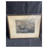 Lithograph The First Steeple-Chace on Record