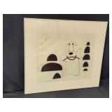 Clayton  Mitropoulos  signed abstract drawing