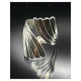 Sterling silver abstract ring, 5.42g