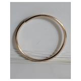 10kt gold Bracelet 42.3g unmarked scratched test
