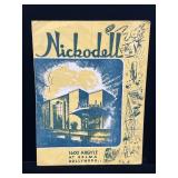 Vintage Nickodell restaurant menu