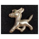 Jewelry: sterling silver (unmarked) donkey