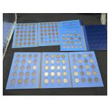 Three albums of vintage US coins