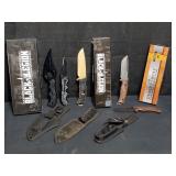 Group of 3 knives ( 2 are combo sets)