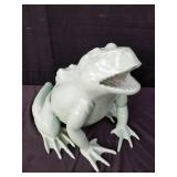 Large metal frog garden ornament