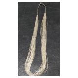 Sterling silver necklace, 35.1g