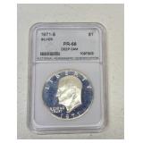 1971-S Silver Eisenhower Dollar coin PR68