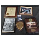 Group of photo prints and wall plaques from Vin