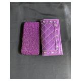 1 purple crocodile print purse , 1 Diamond