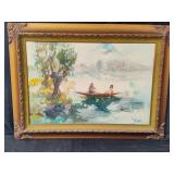 1960s impressionist signed painting